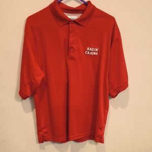 Columbia PFG Ragin' Cajuns Men's Red Polo Shirt Size S